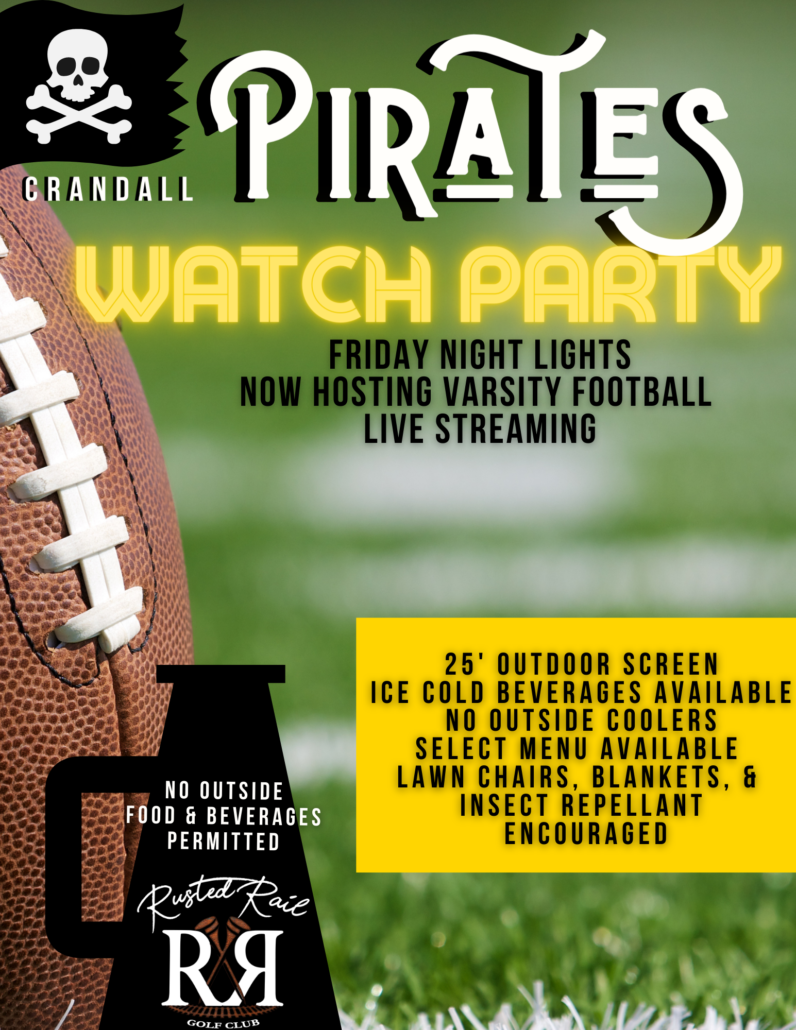 Crandall Pirate Varsity Football WATCH Party