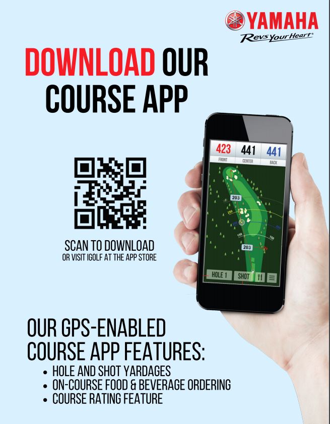 Our App has GPS tracking - download today! - Rusted Rail Golf Club